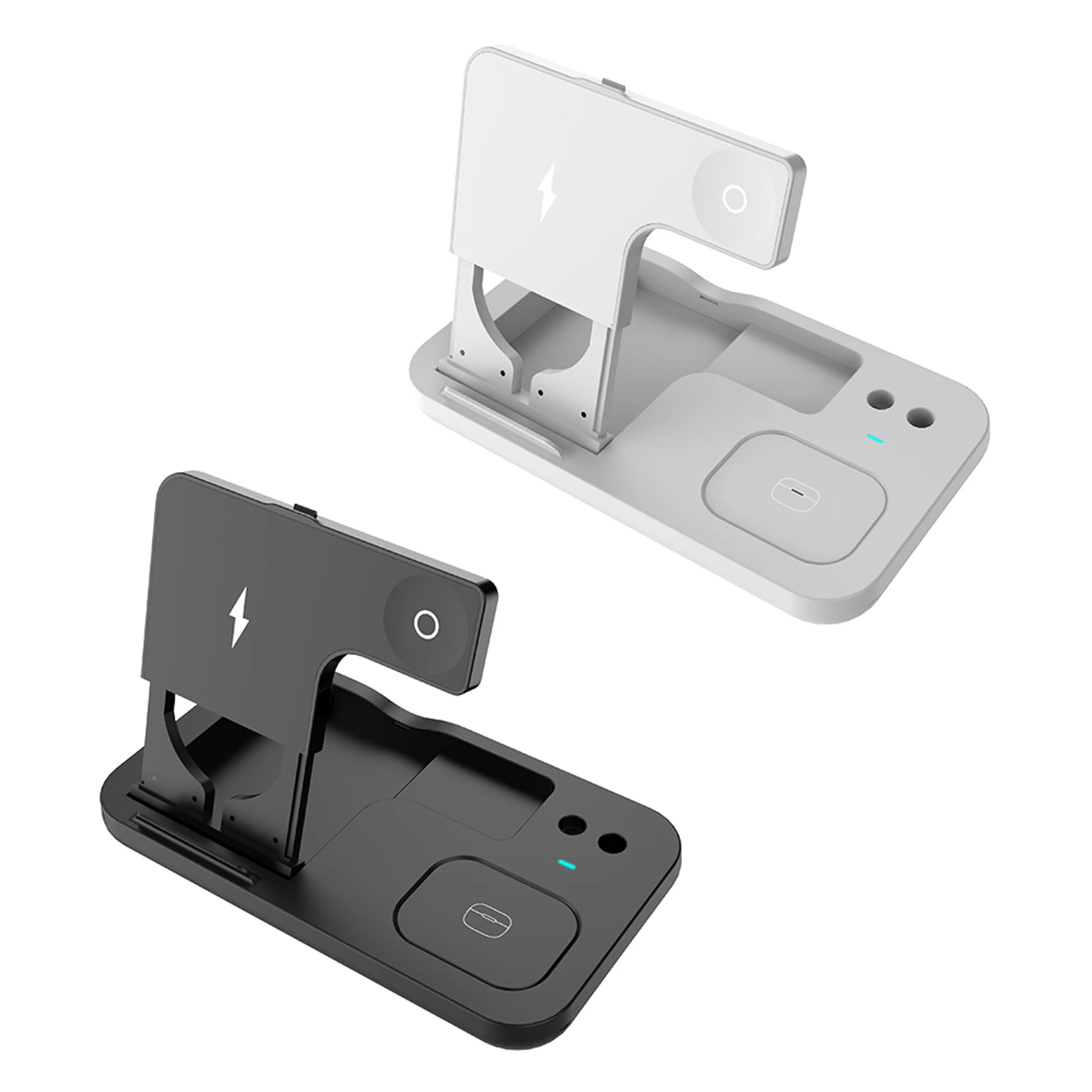 Беспроводное зарядное устройство 4 в 1, прочное и безопасное многофункциональное зарядное устройство для наушников Apple, зарядная станция для часов