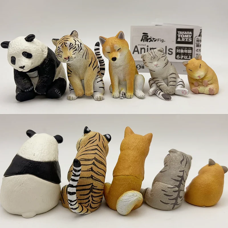 

Аниме Модное плечо к плече Sleepyhead Gacha Гигантская панда Шиба-ину Тигр Микроландшафт Креативная кукла Орнамент Подарочная игрушка