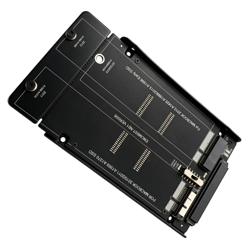 SSD Adapter with Metal Case 2.5 Inch SATA 22Pin to 2010 2011 2012 Mac Air Pro Retina SSD 12+6Pin 17+7Pin A1425 A1398 MC975 MC976