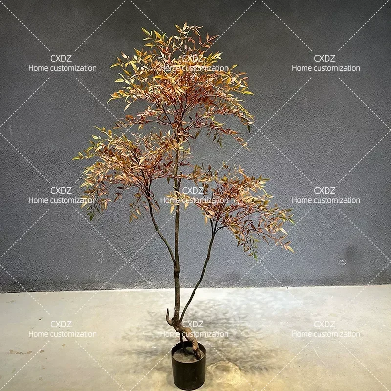 Simulated Nantian Bamboo Plant Decoration Large False Tree Floor Potted Plant Green Plant Home Furnishing Living Room