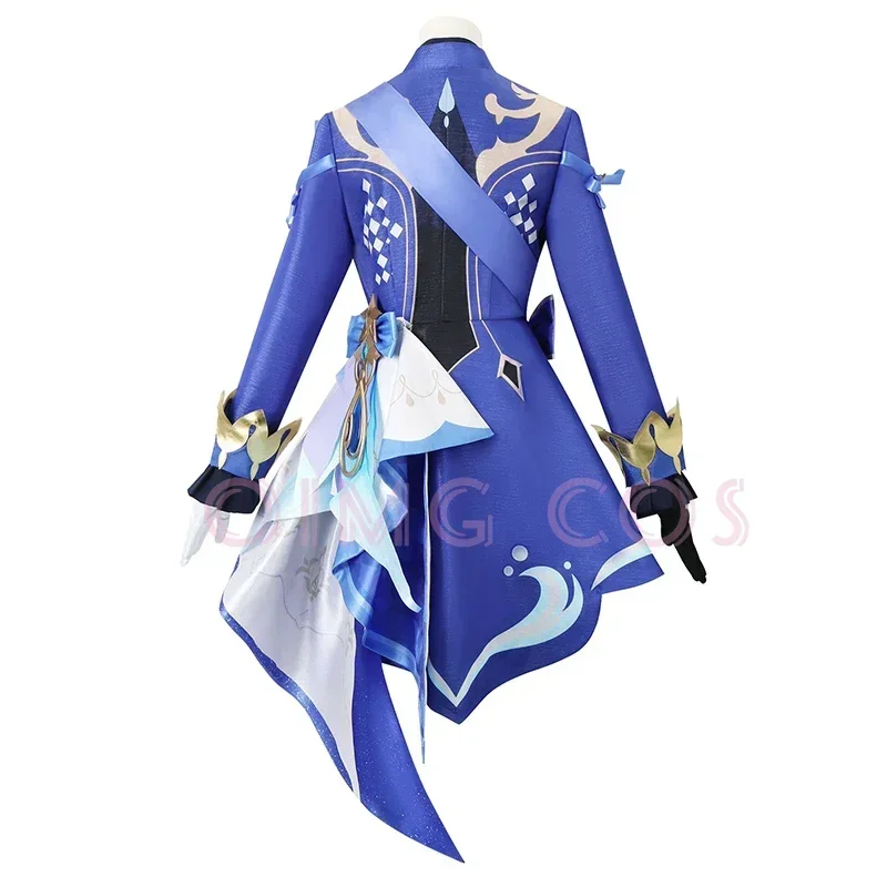high-quality Furina Genshin Focalors Cosplay Costume Impact Daily Carnival Uniform Wig Anime Halloween Party Costumes Women Game