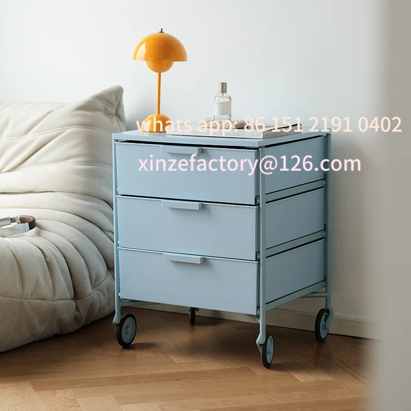 Customizable Winter Mobile Storage Cabinet ins Bedside Table Creative Minimalist Modern Bedroom Cabinet Simple Storage Cabinet