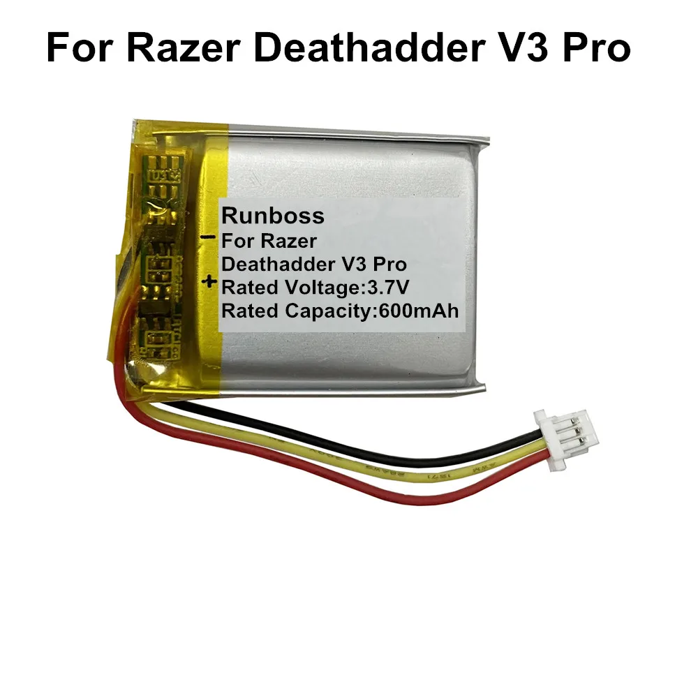 New Replacement 600mAh Mouse Battery For Razer Deathadder V3 Pro RZ01-0463
