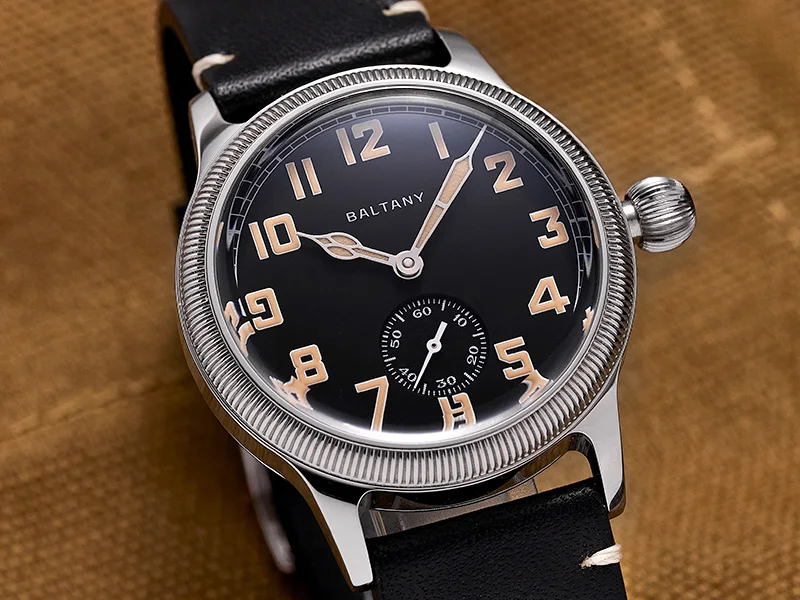 Baltany S2051 Automatische Mechanische Uhr für Herren Retro WW1 Trench Militär-Stil Armbanduhr Vintage Dress Watch ST1701 Retro – Detail 2