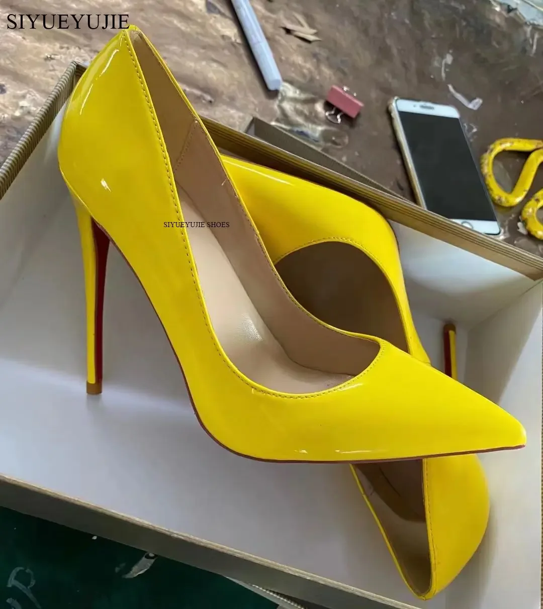 

Classic Black patent leather High Heels Shoes Woman Pumps 12cm Tacones Pointed Toe Stilettos Talon Femme Sexy Wedding Shoes