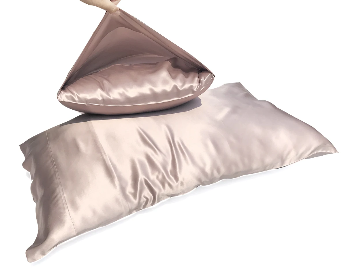 Standard Type Real Heavy 100% Mulberry Silk, 22 mm Silk  Pillowcases  Solid Colors Customizean