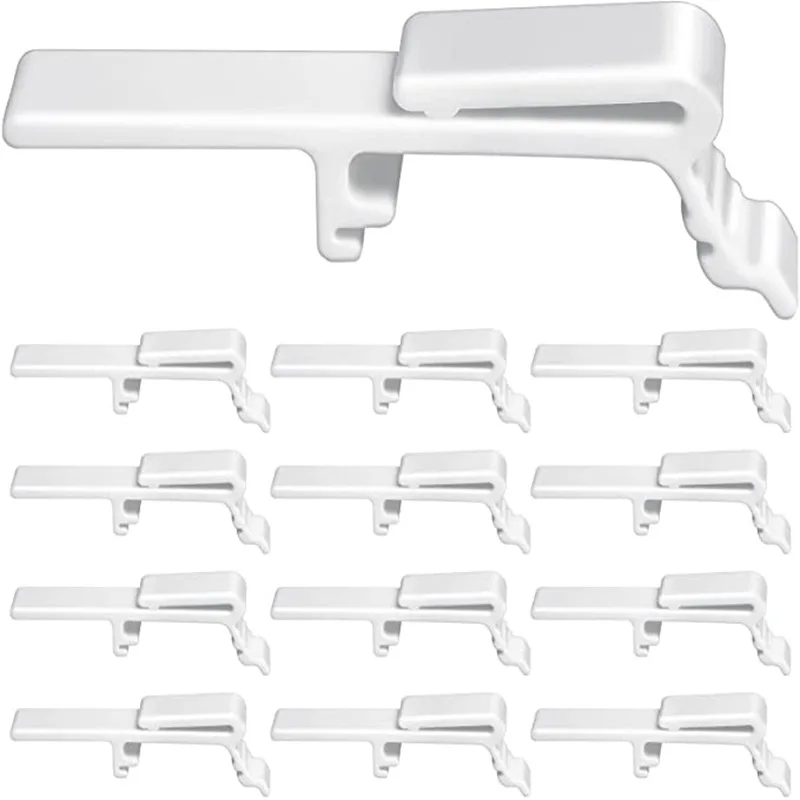 

8pcs Valance Retainer Clips Plastic Vertical Blind Valance Clamps Replacement Pom Material Easy Installation Curtain