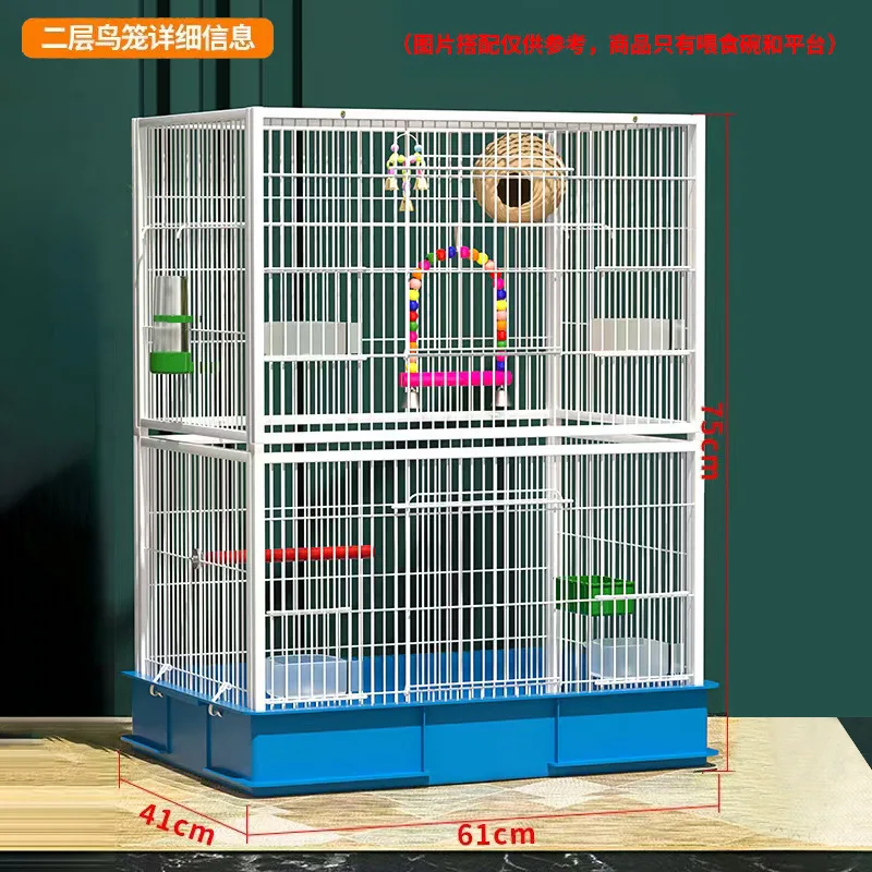 Bird cage Parrot villa cage Square tube breeding cage Outdoor viewing large space