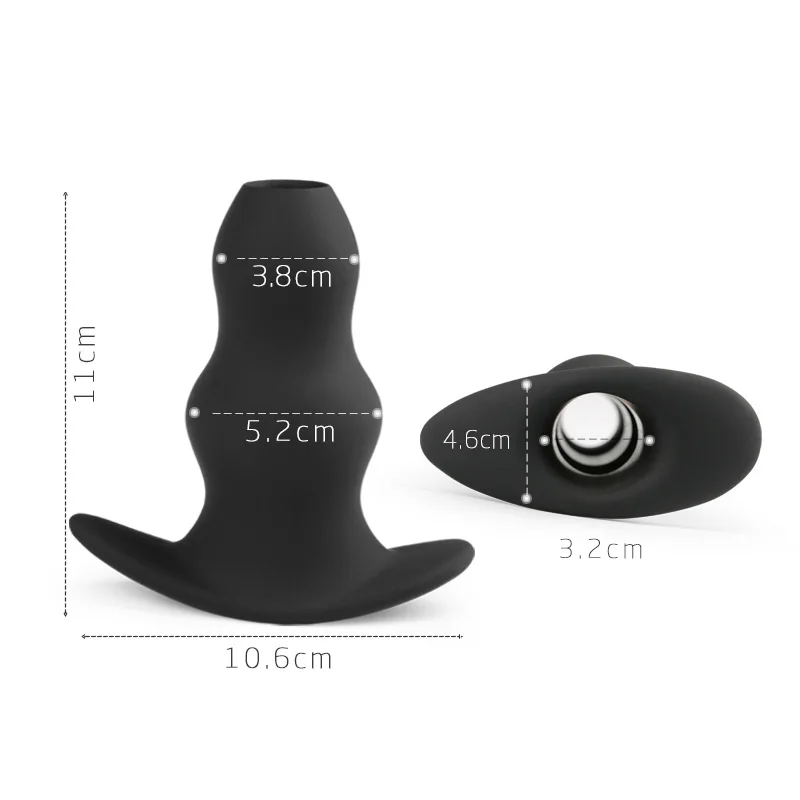 3 Size  Anal Plug with Bung Transparency Speculum Prostate Massager Butt Plug Enema Sex Toys for Woman Men Anal Dilator