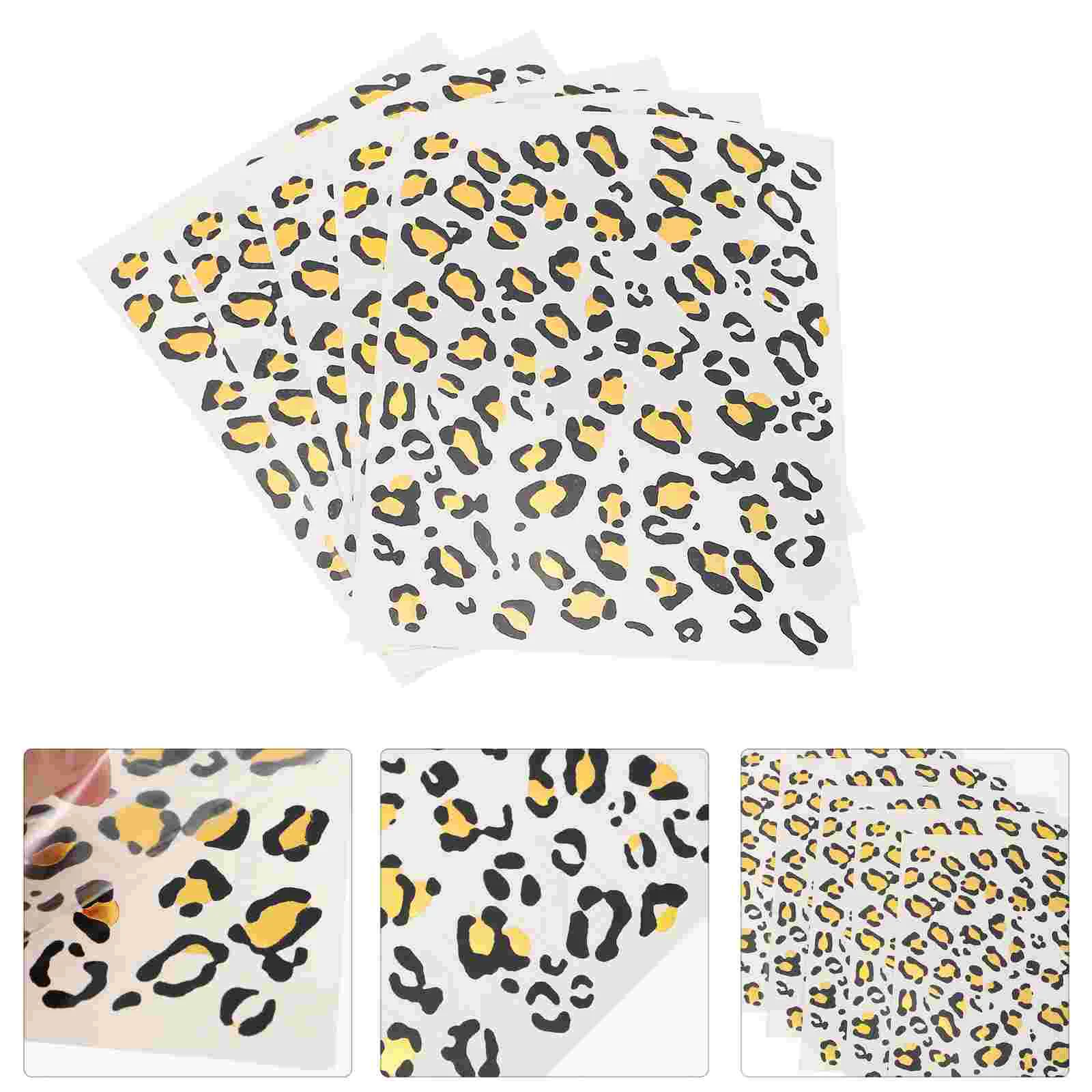 

Leopard Print Temporary Tattoos DIY Decals Halloween Party Costume Tattoos Kit Temporary Tattoos Decor For Women