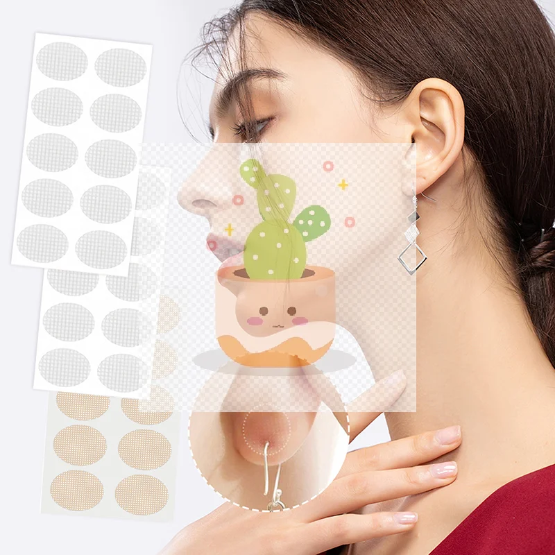 10-500 Patches Nude/Transparent Earlobe Support Stickers For Prevent Stretched Or Torn Protective Relieve Strain Daily Wear