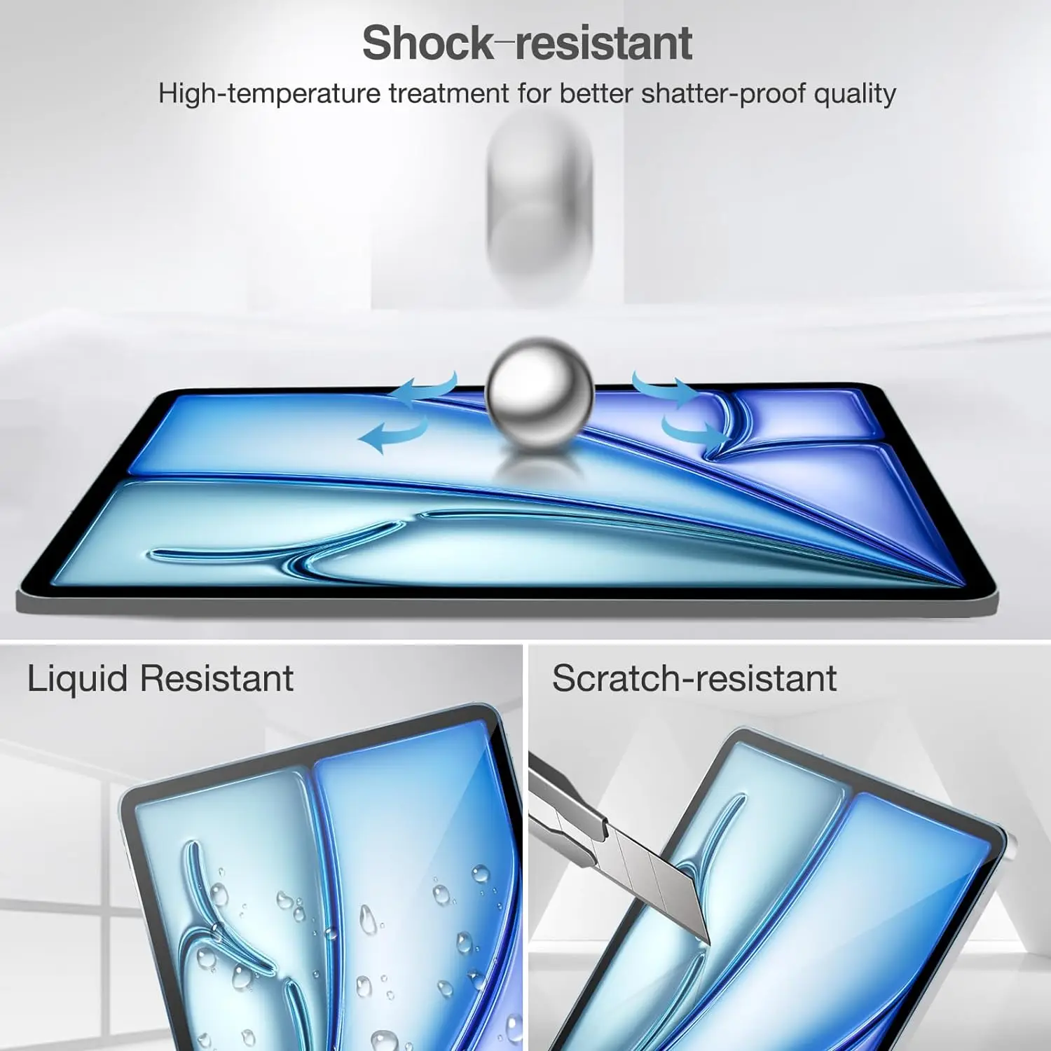 2pcs 9H Tempered Glass For iPad Air 11 inch 2025 (M3) Clear Screen Protector For iPad A3267 A3270 Anti Scratch Protective Film