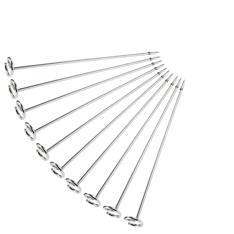 NOCM 10 Skewers Kebab Skewers Stainless Steel Kebab Skewers For Ninja Foodi AG300, AG300C, AG301, AG301C, AG302,AG400,IG301A