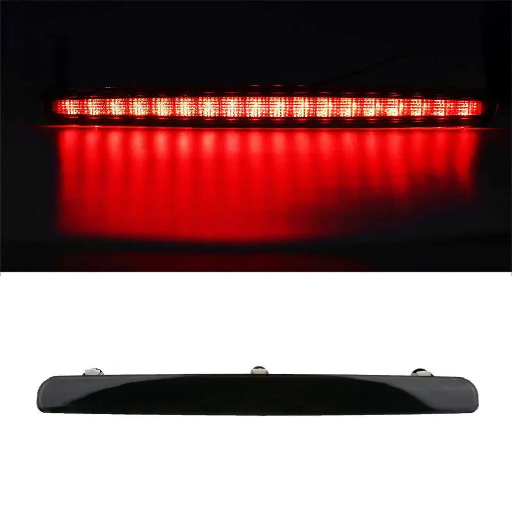 Rear Brake Replacement Black T5 Third Brake Light Brake Lamp Rear Brake Lamp Red Lens 12V Operation OE Compatible
