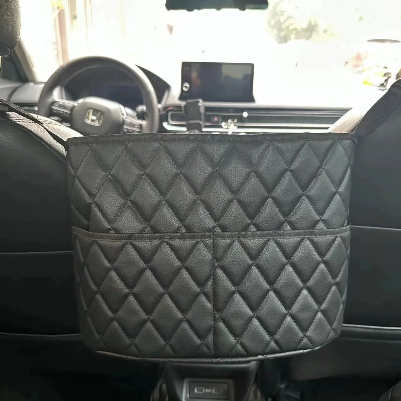 Exclusive to the Front Seats of Cars! Multifunctional In - Car Storage Bag