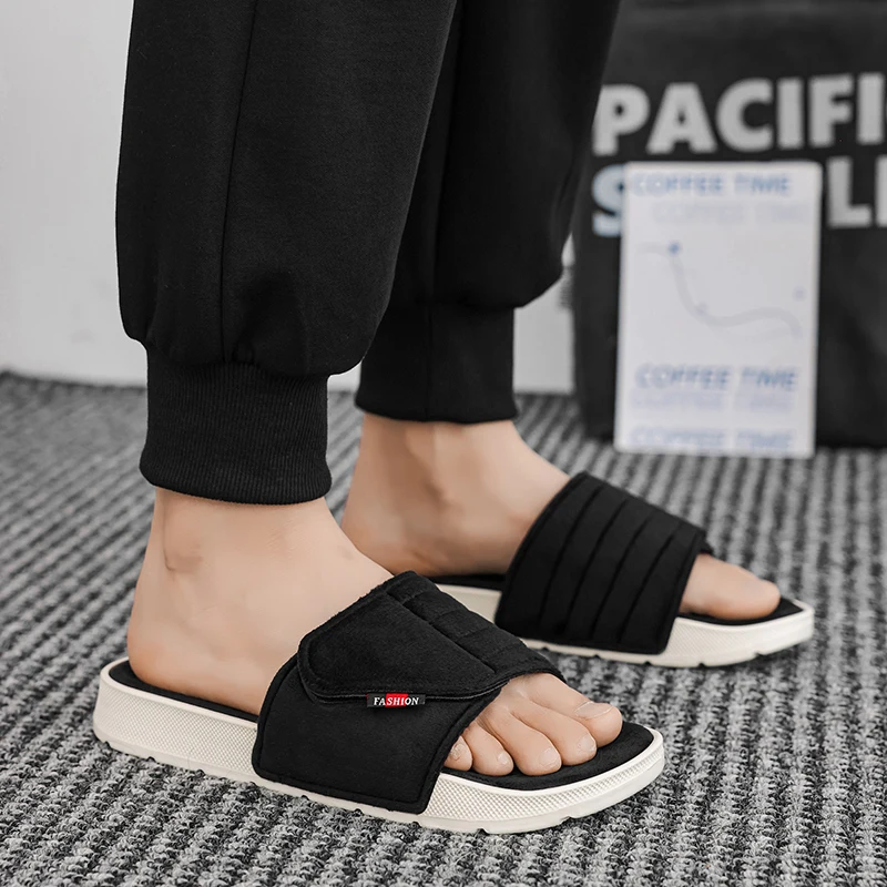 شبشب شتوي الذكور حذاء كاجوال الرجال الوجه يتخبط الرجال مريحة الذكور الشقق الرجال النعال الدافئة الجلد المدبوغ شبشب منزل الأحذية