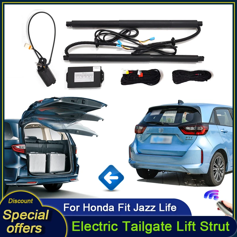 

Для Honda Fit Jazz Life GR GS 2020 ~ 2024 Автомобильная электрическая задняя дверь, задняя дверь, стойка, комплект подъема задней двери автомобиля для багажника