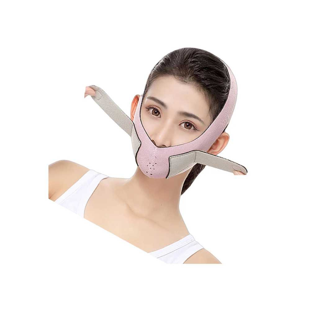 

Thin Face Belt Mask Strap Masseter Chin Facial Masks Face-lifting V Bandage Adjustable Elastic Design Comfortable Soft Durable