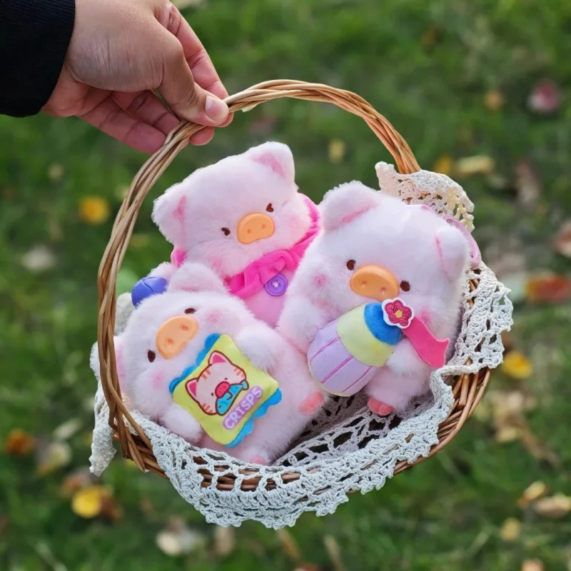 حقيقي لولو الخنزير تعال ولعب سلسلة صندوق أعمى ألعاب من القطيفة العصرية دمية الكرتون أنيمي حقيبة قلادة الديكور هدية عيد ميلاد