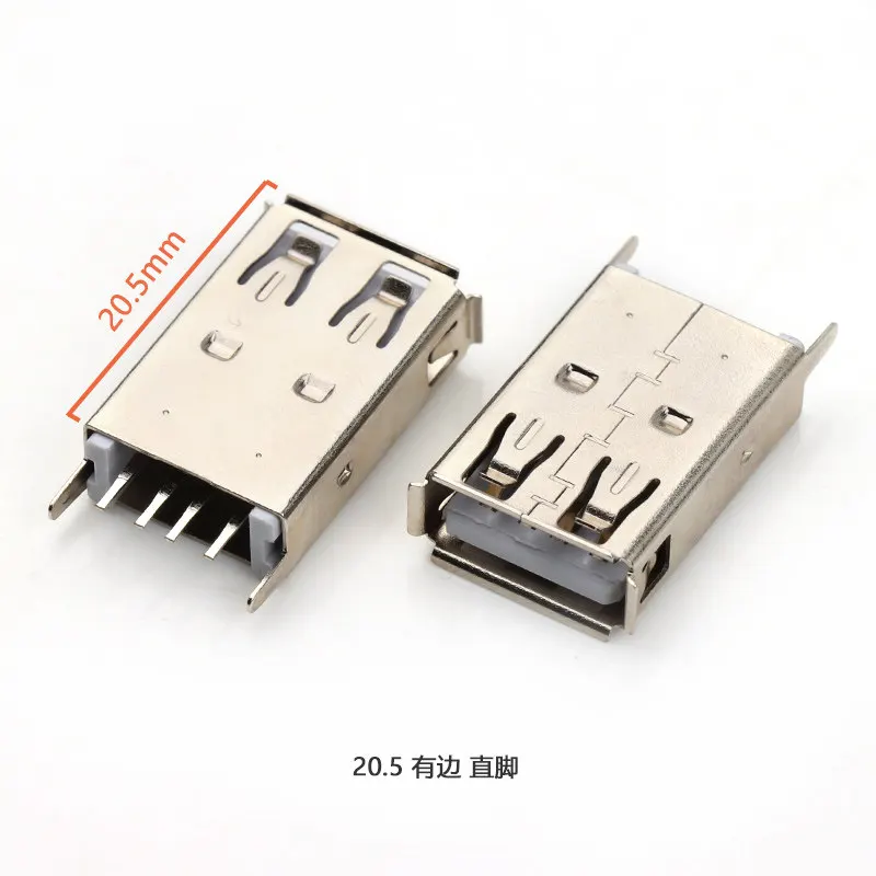 10 Stück USB 2.0 Buchsenstecker 10,0/13,0/13,7/15,0/17,5/19,6/20,5/24,5 MM Gerader Stecker Ladeanschluss AF180 ° für Elektronik – Detail 19