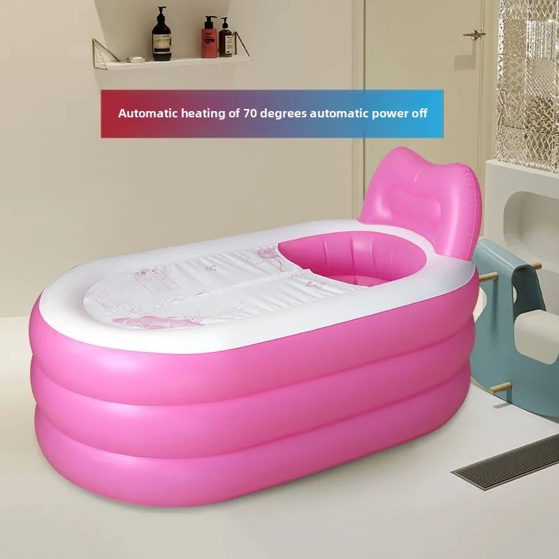 

Inflatable Bathtub Bath Bucket Adult Folding Household Small Apartment Automatic Heating Bath Bucket Bath Tool