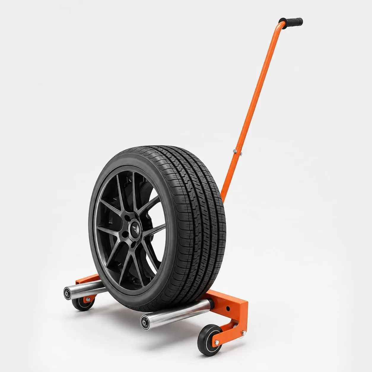 3-Level Adjustable Rollers Support Small Car Mover Property Tow Truck Heavy Duty Adjustable Tire Wheel Cart Tow Truck Car Mover ﻿