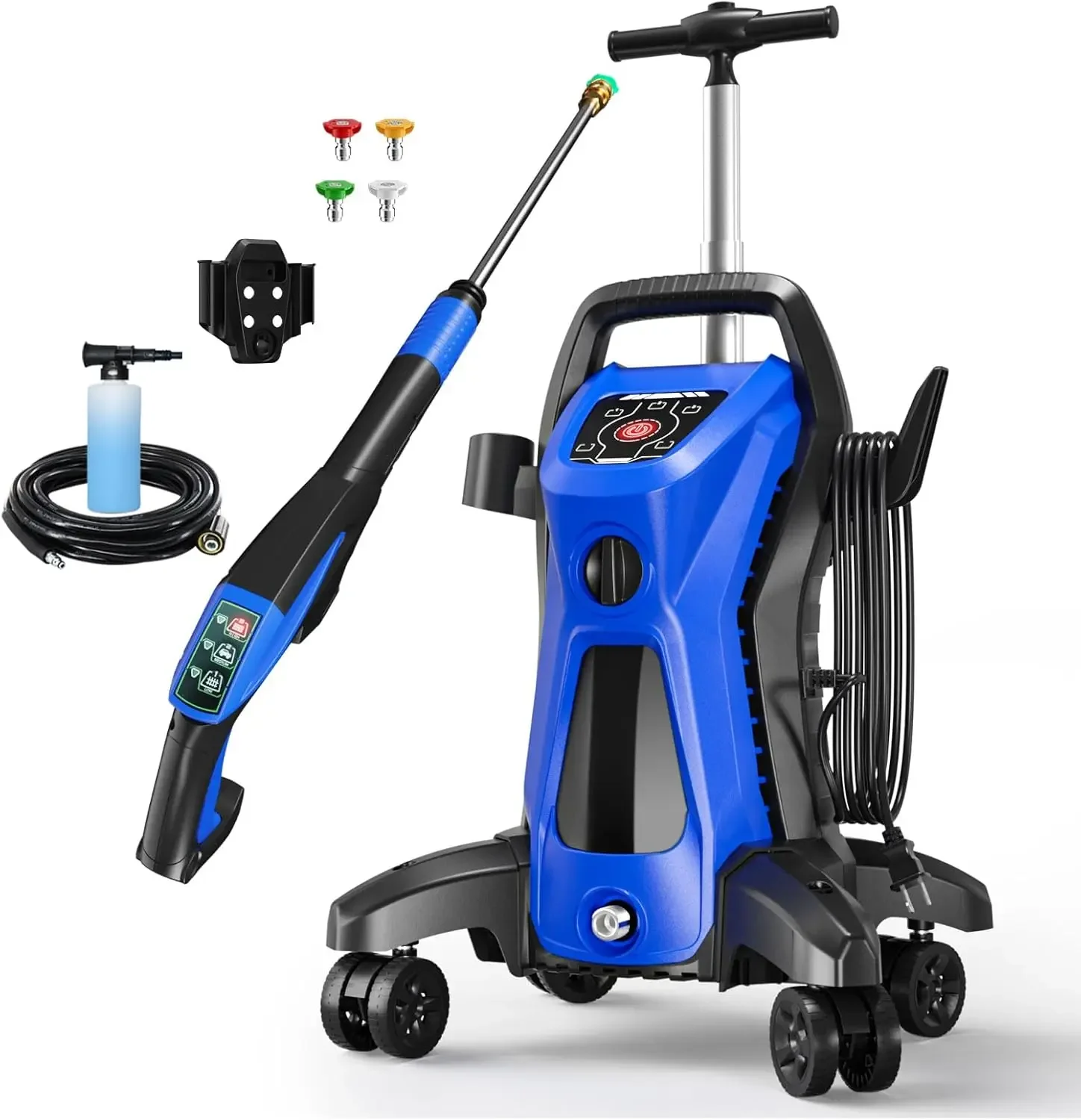 Pressure Washer 4800 PSI 3.2 GPM Power Washer Electric Powered with Upgrade Spray Handle Smart Control and 4 Anti-Tippi