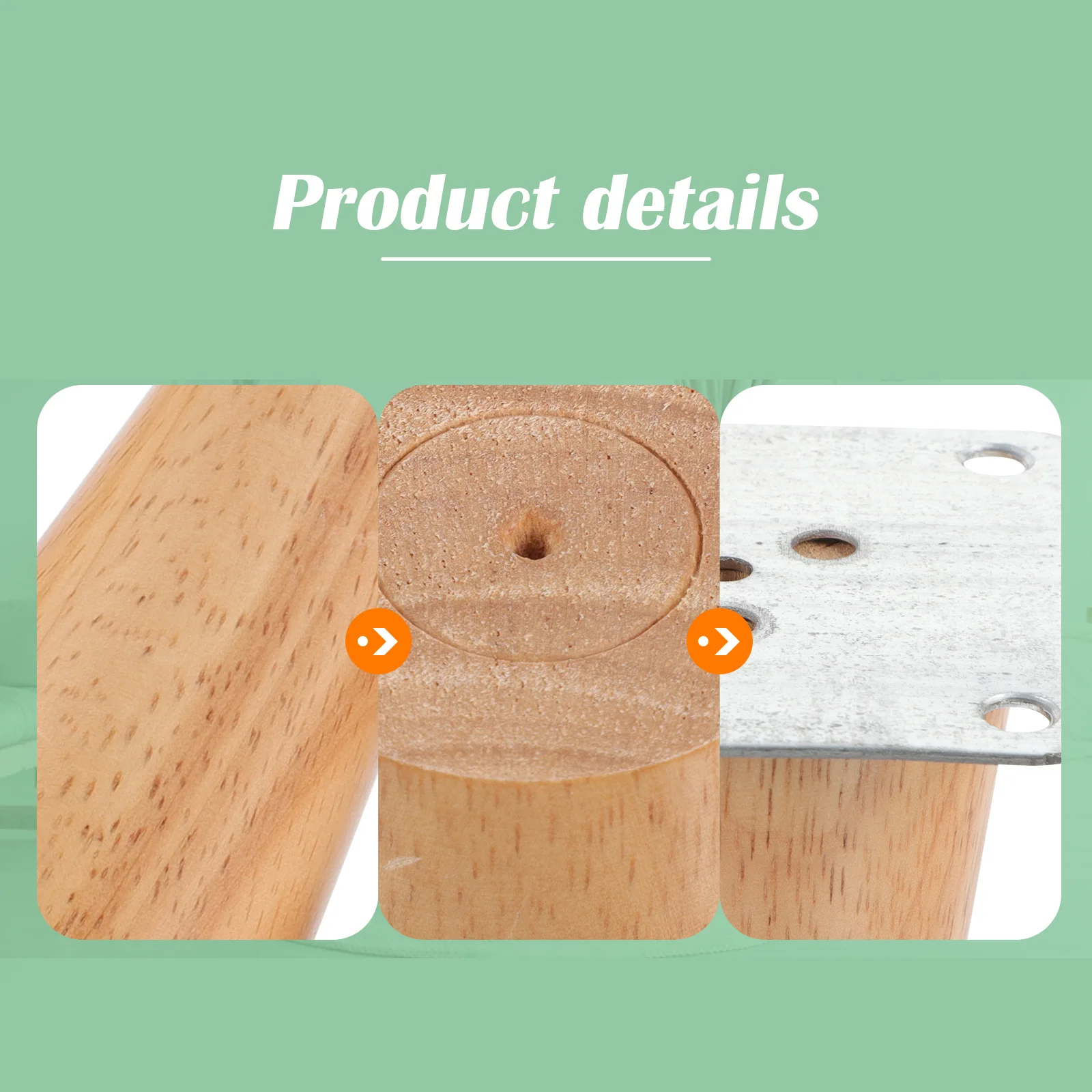 

4 set Solid Wood Furniture Legs 4 Sets Tapered Wooden Table Legs For Sofa Desk Chair Cabinet Replacement Floor Protection Modern