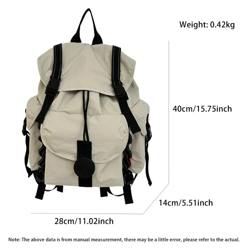 Outdoor Backpack, Large Capacity Drawstring Flip Backpack,Camping Mountaineering Bag, Computer Backpack, Student School Bag