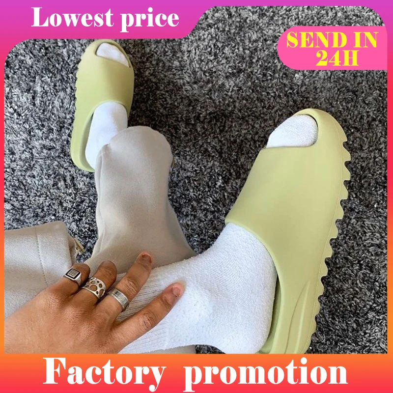 Women Luxury Brand Outdoor Non-Slip Slippers 2023 Trending Thick Bottom Sliders Beach Sandals Designer Bone Slides For Women