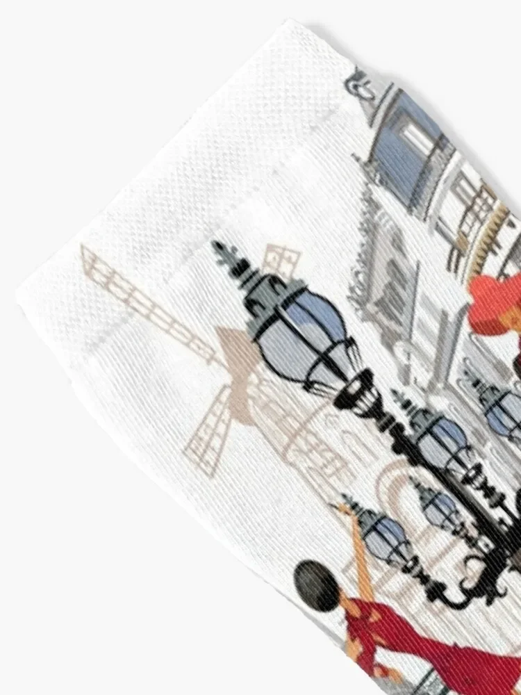 Travel to Paris Socks cycling crazy Socks Female Men's