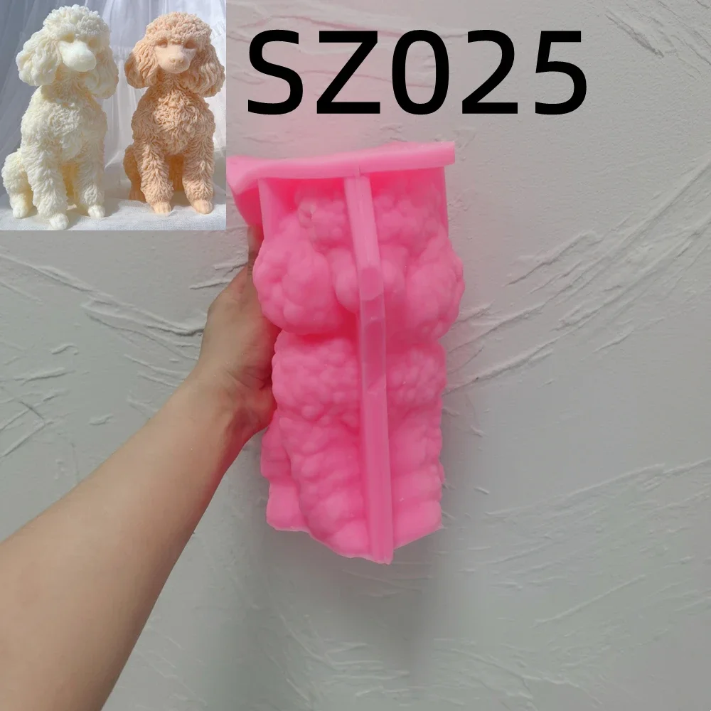 Schattige Verschillende Rassen Hond Kaarsvorm Dier Puppy Soja Wax Siliconen Mal Hondenliefhebber Home Decor