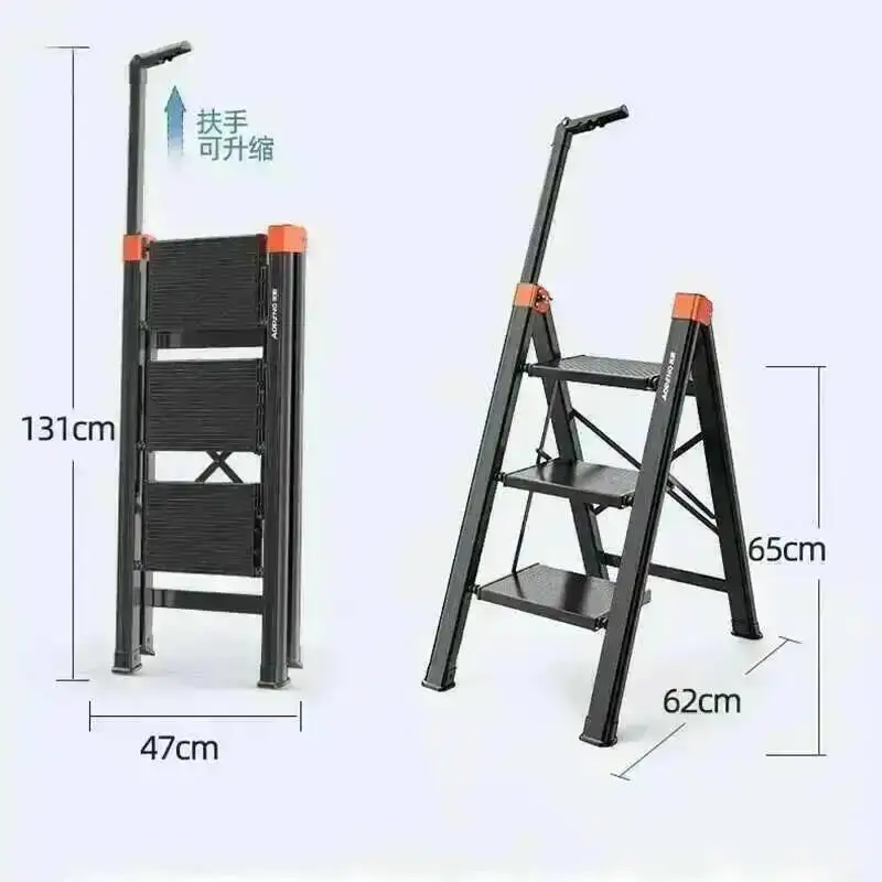 

Aluminium Step Simple Multifunctional Ladders Folding Ladders Thickened Telescopic Step Stools Kitchen Step Stool Home Furniture