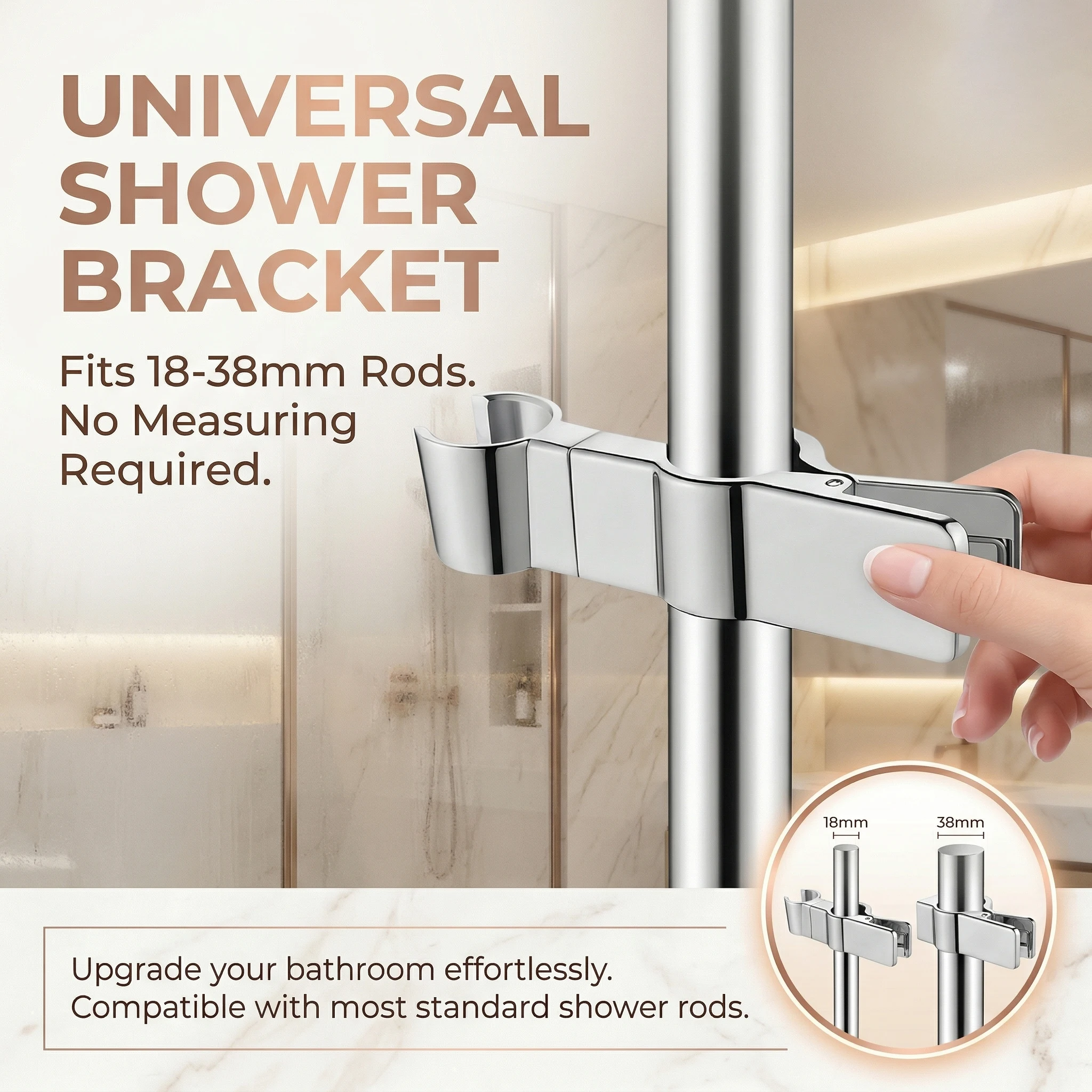 Luxury Clip On Shower Head Hol - Head Racket Boom ulasan dan harga