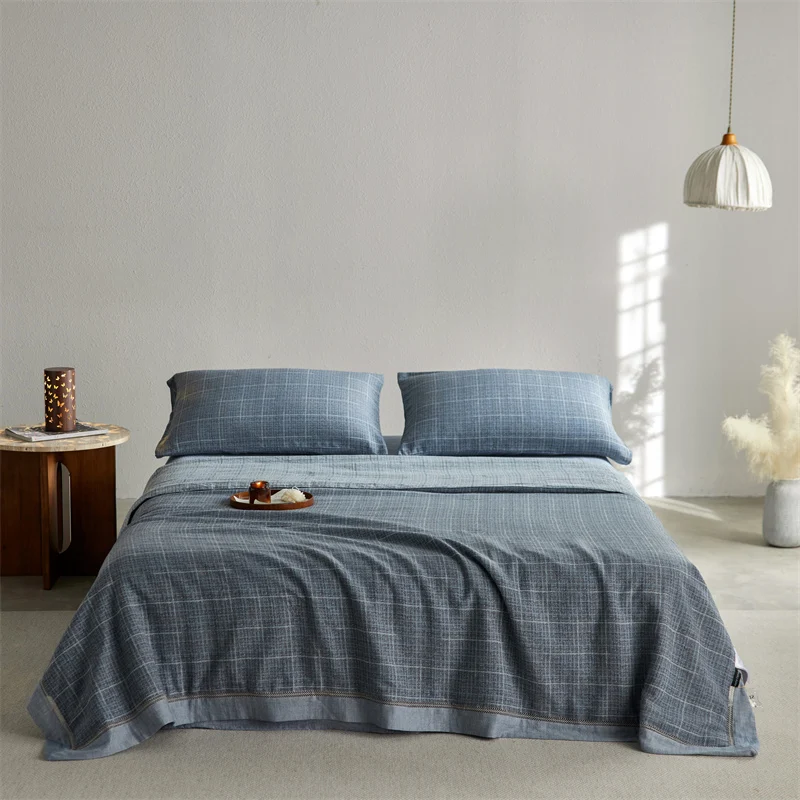 

2025 Pure Cotton Summer Quilt Class A Double-Layer Yarn Hollow Silk Cool Feeling Quilt Bedroom Decor Suitable Gift For Friends