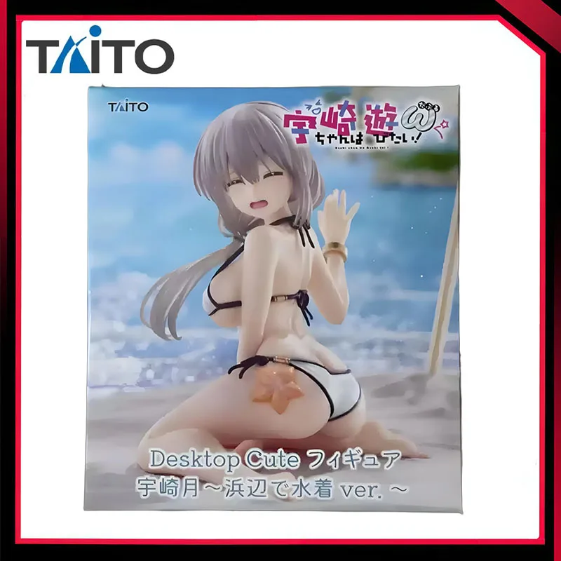 En Stock Taito Original Anime Uzaki-chan Wa Asobitai! 2 Uzaki Tsuki Versión Mizugi Figura Decorativa de Escritorio de 13 cm, Modelo de Juguete, Regalo