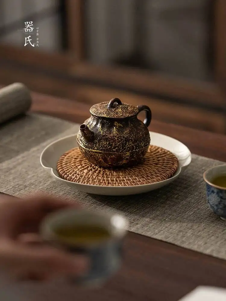 

Qishi Lacquer Dragon Single Pot Home Use Specialized For Da Hong Pao Xiao Qing Gan And Pu er Tea