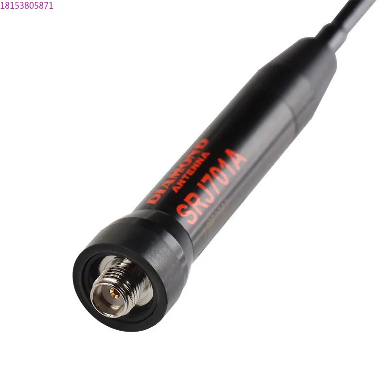 Diamond SRJ701A UV dual-segment handheld walkie-talkie antenna, soft handset antenna 19cm