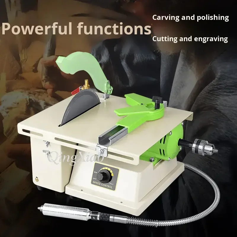 Mini Bench Grinder Jade Cutting Polishing Machine For Emerald Carving Multifunctional Stone Processing Tool Wholesale Equipment