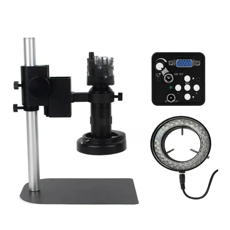 

Digital Microscope VGA For Electronics Full HD Soldering Electron LED Light 130x Lens