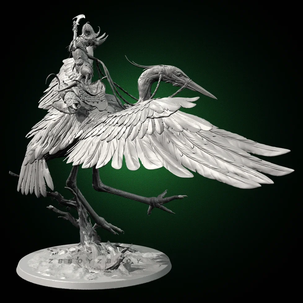 

Overall heights 110mm 165mm Resin model kit self assembling and coloring（3D Printing ）TD-7556/3D