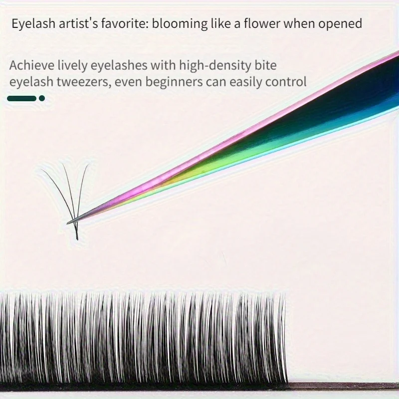 مجموعة ملاقط الرموش عالية الدقة من الفولاذ المقاوم للصدأ ملقط الرموش الملون لتطبيق لا تشوبه شائبة وتهيأ الحاجب هدية الكريسماس