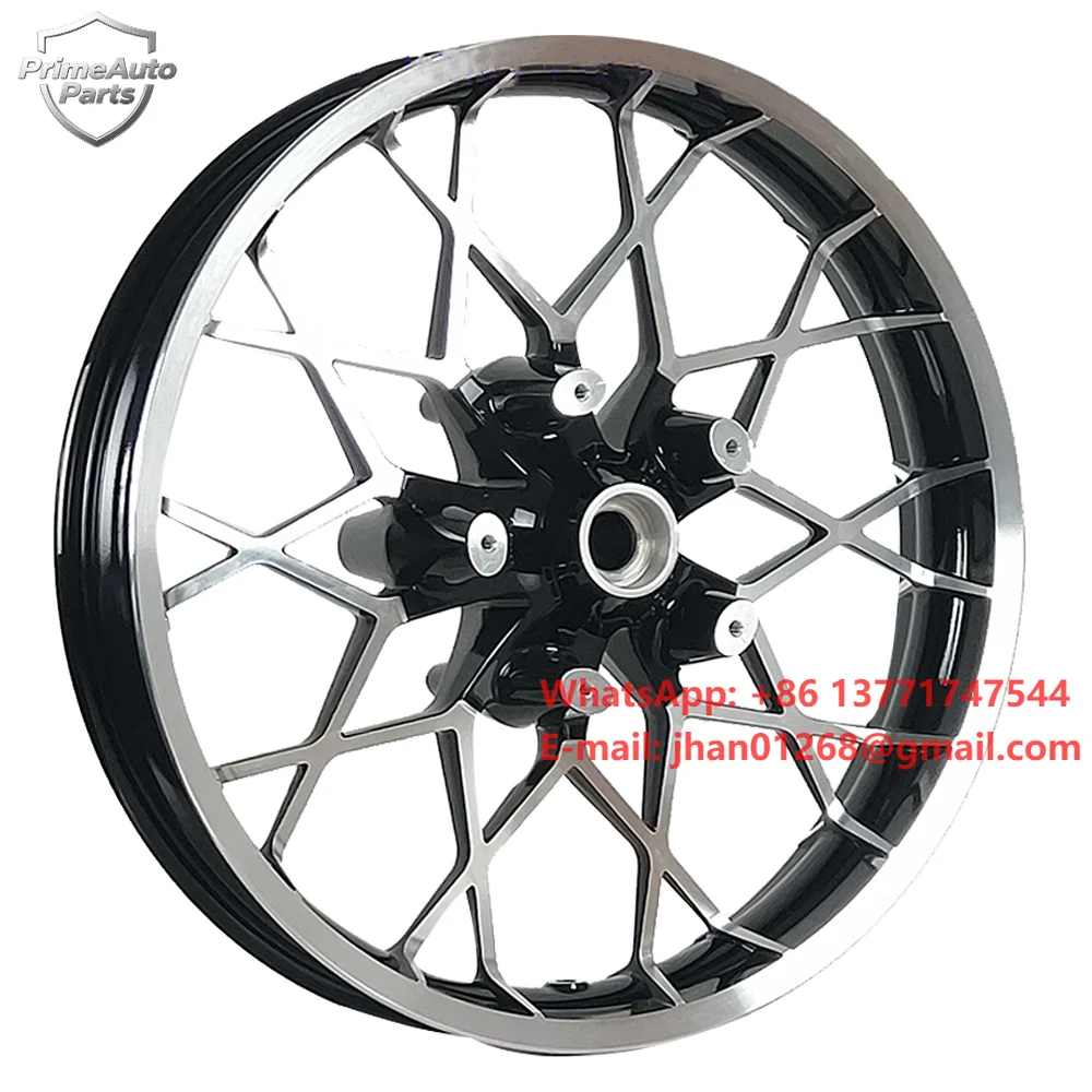 New Design Gloss Black Aluminum Alloy 21 Inch Custom Blanks Flow Forged Motorcycle Wheels Rim