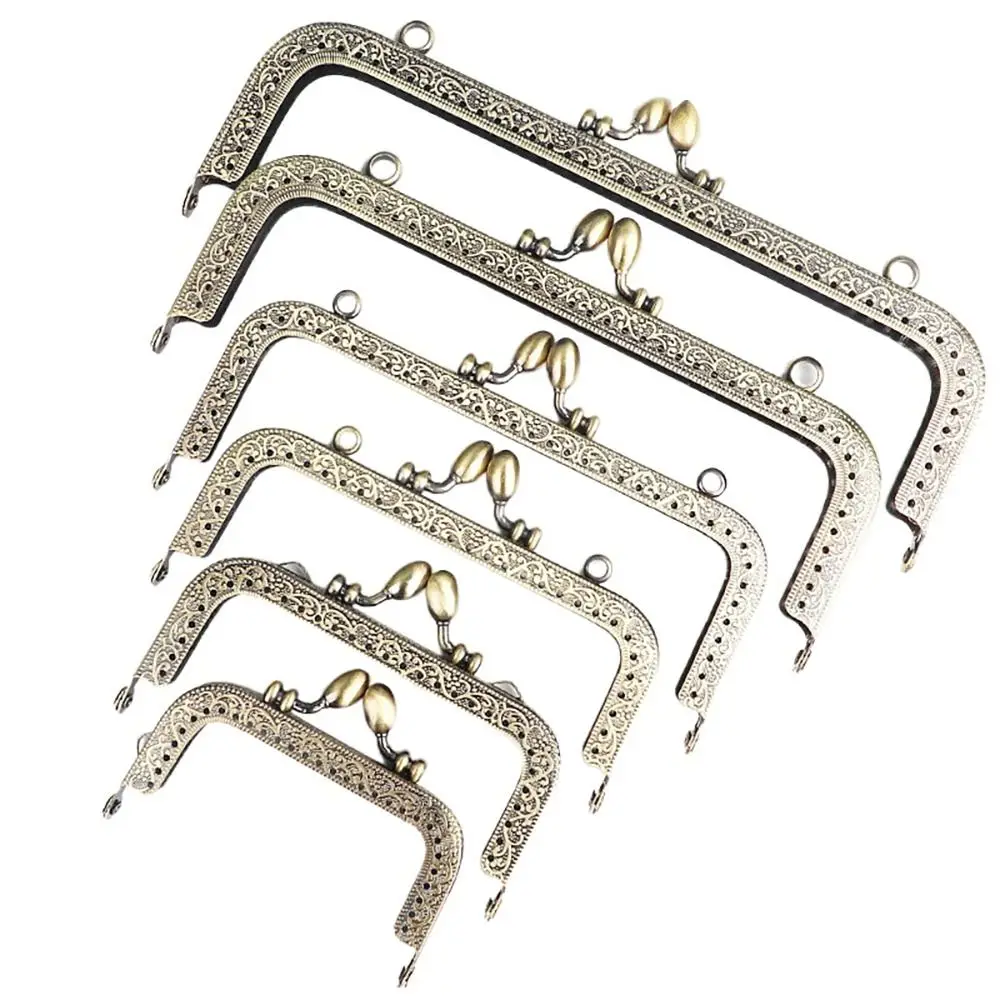 Purse Clasp Frame Bag Kiss Clasp Lock Metal Purse Frame for DIY Craft Purse Bag Making