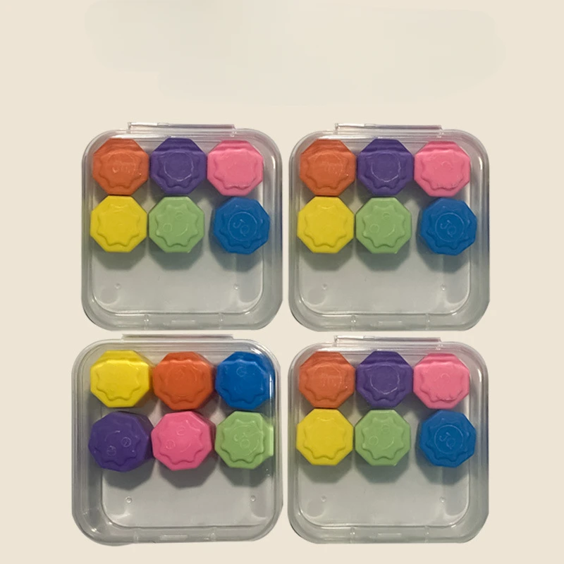 6Pcs/box Korea Traditional Play Game Gonggi Jack Stone Pebbles Set Exercise Colorful Fun Stress Relief Toy