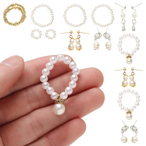 Mini pendientes de collar de joyas de perlas de moda para muñecas BJD pulsera para 1/6 accesorios de ropa de muñecas decoración niños juguetes de bricolaje 12 Bracelets Barbie de las mejores ventas - №8