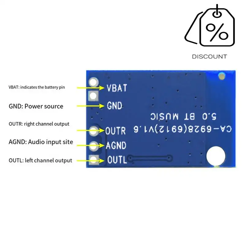 ABMF-10 шт. Bluetooth-модуль CA-6928 Bluetooth аудио модуль 5 В 5,0 BT Bluetooth-динамик модуль аудиоусилителя плата