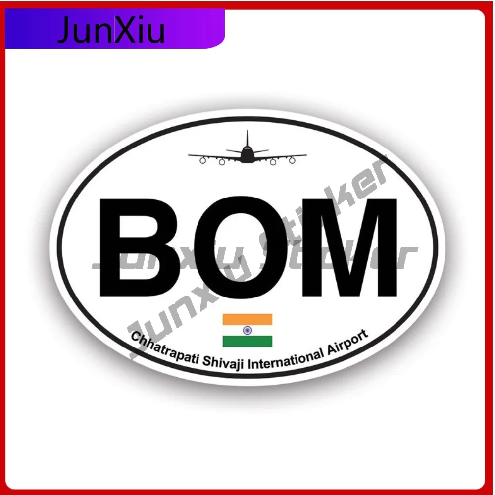 

Chhatrapati Shivaji Airport Fade Resistant Waterproof Funny For Car Body Car Window Bumper Easy Apply Removable Decoration