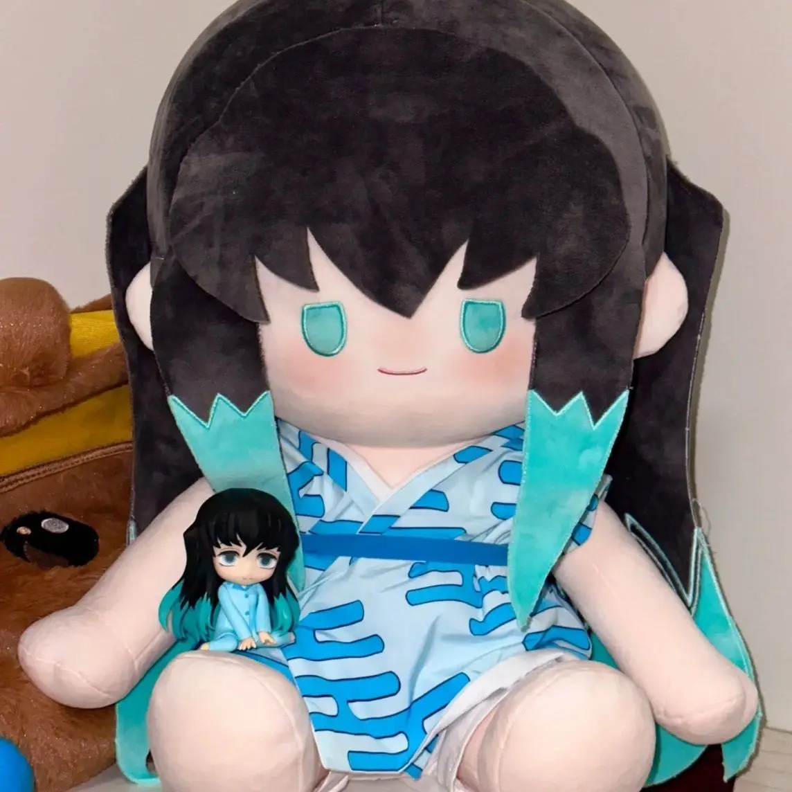 Anime Tokitou Muichirou  Cosplay 40cm Nude Doll Cotton Plush Toy Stuffed Soft Plushie