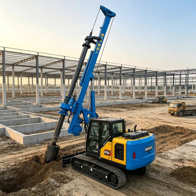 Large Diameter Rotary Drilling Rig Machine Built for Metro Foundations Customized Bored Pile Drilling Machine with Fast Setup